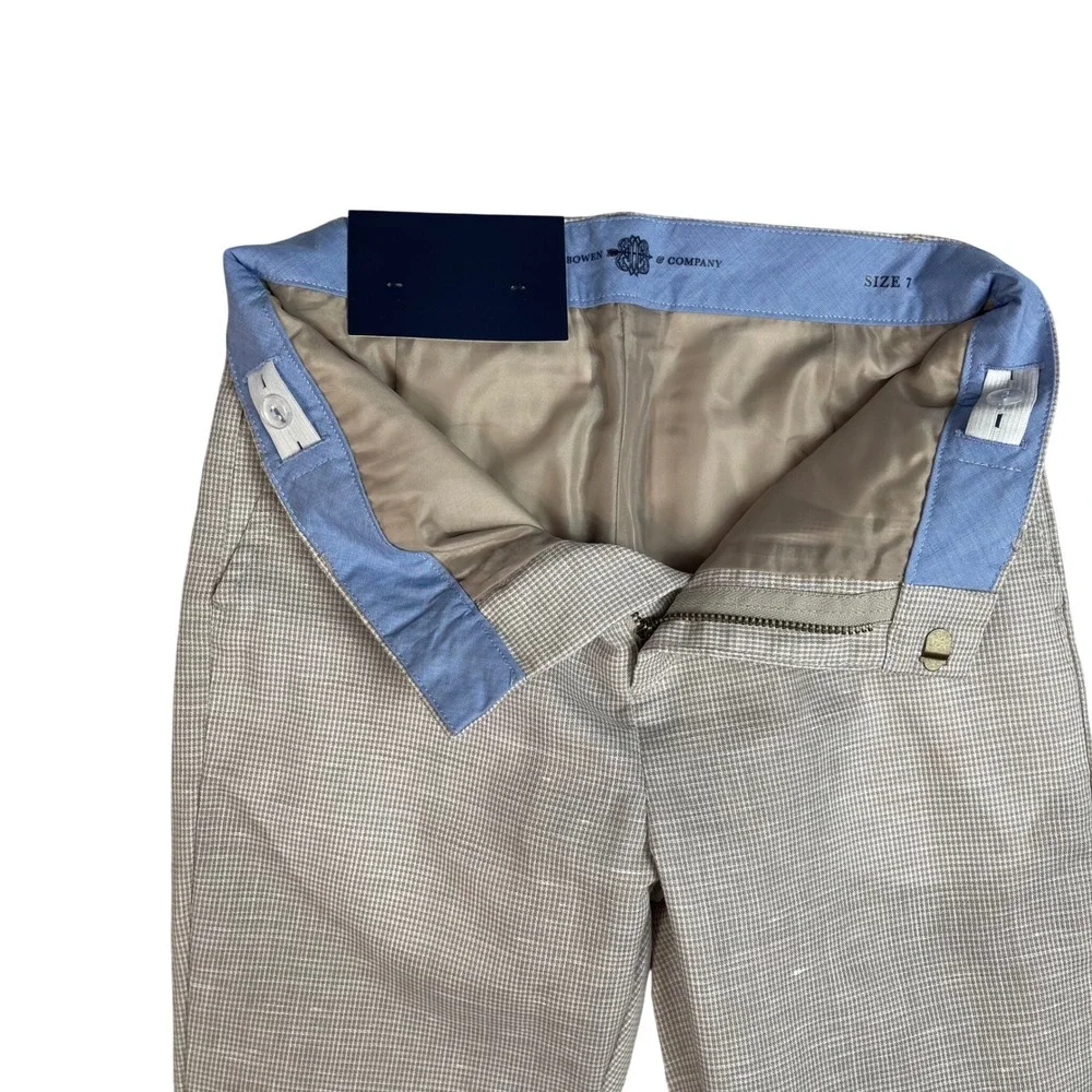 Browns & Company Palmetto Pants Boys Plaid Dress Pants Size 7 Chino Slacks